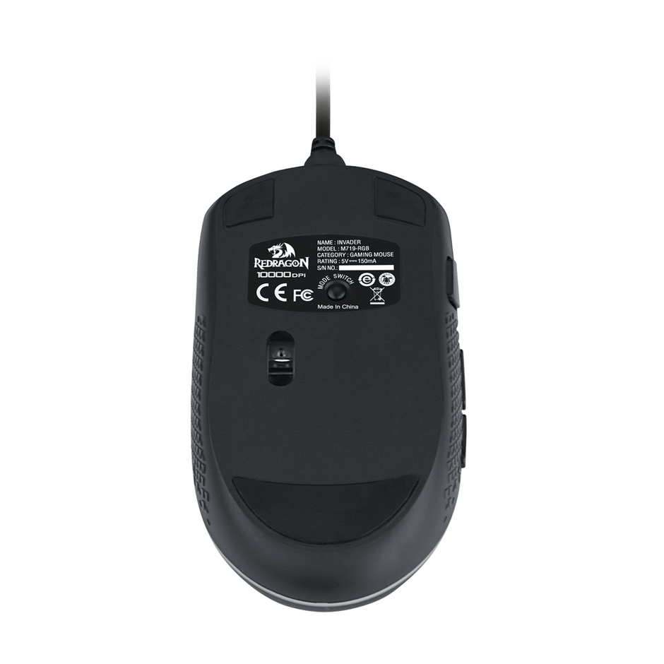 Mouse Gamer Redragon Invader Preto RGB — foto 6