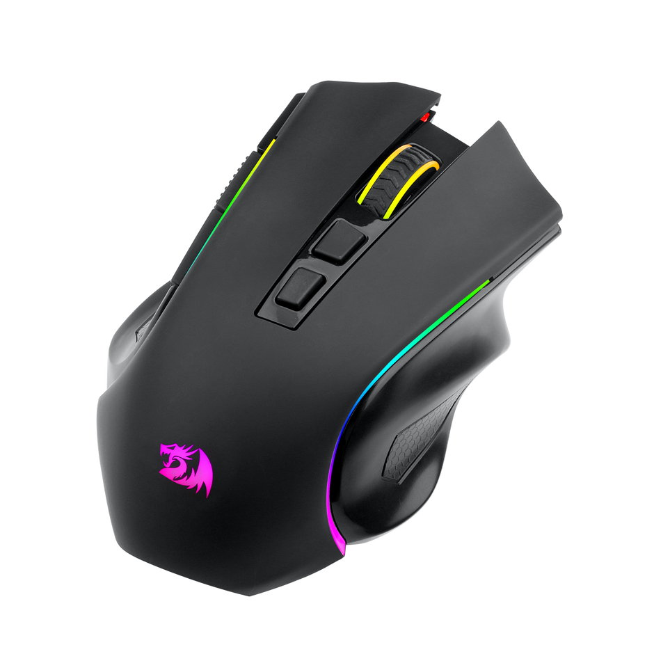 Mouse Gamer Redragon Griffin Pro RGB Preto PAW3212 4800DPI M602P-KS — foto 1