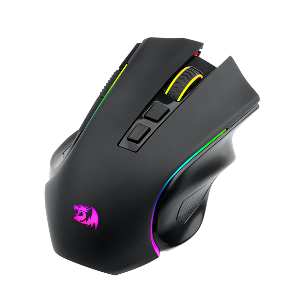 Mouse Gamer Redragon Griffin Pro RGB Preto PAW3212 4800DPI M602P-KS — foto 1