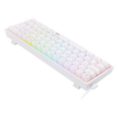 Teclado Mecânico Gamer Redragon Fizz K617 RGB Branco Switch Brown ABNT2