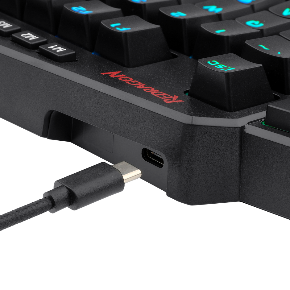 TECLADO MECÂNICO GAMER DITIX RGB PRETO SWITCH AZUL — foto 4