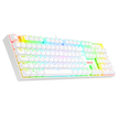 Teclado Mecânico Redragon Mitra RGB Branco Switch Red Vermelho PT-BR ABNT-2 K551 — foto 6