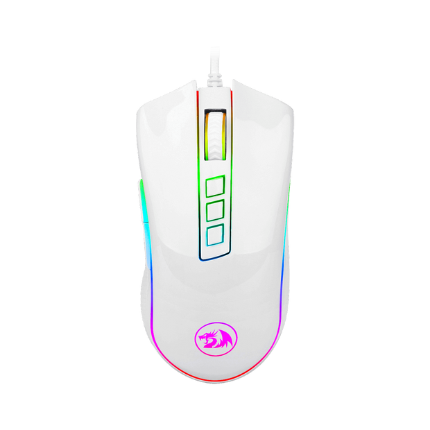 Mouse Gamer Redragon Cobra Branco Lunar White RGB M711W — foto 1