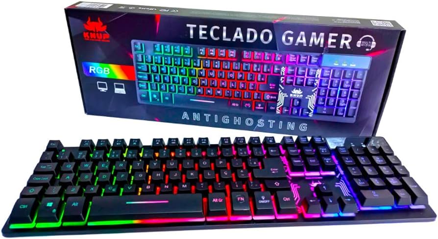 Teclado Gamer Knup Kptm009 Qwerty Rgb Anti-ghosting — foto 2