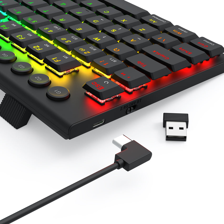 Teclado mecânico RGB Low profile Sem Fio Redragon Horus Pro TKL — foto 8