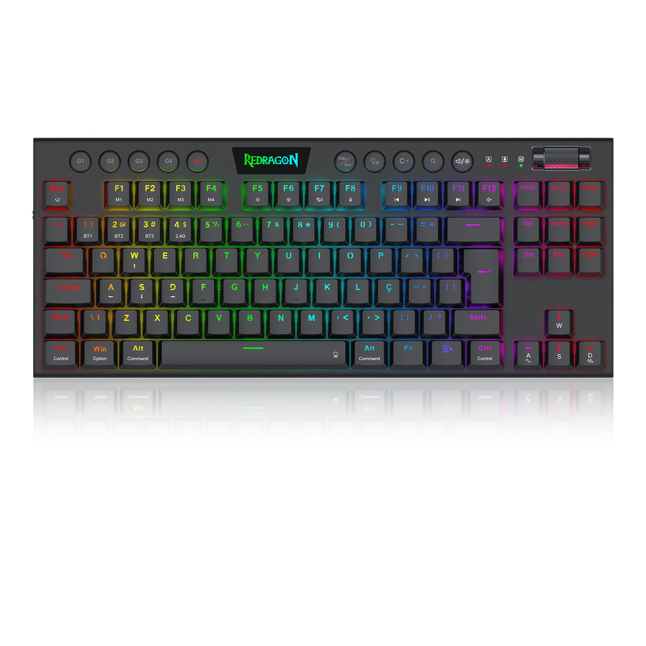 Teclado mecânico RGB Low profile Sem Fio Redragon Horus Pro TKL — foto 4
