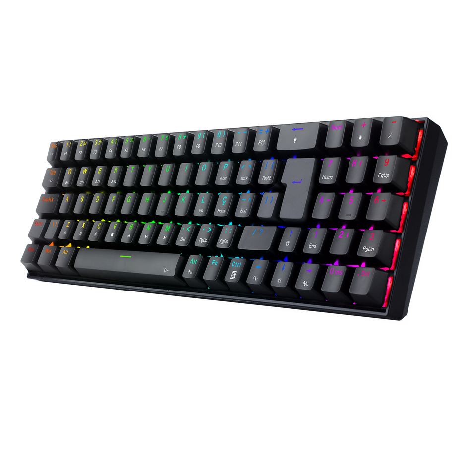 Teclado Mecânico Redragon Zed Pro Sem Fio RGB Switch Brown — foto 1