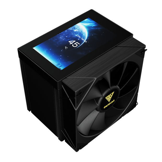 Air Cooler Gamdias Boreas M2-61L Preto com Tela 4.3” IPS LCD Customizável — foto 2