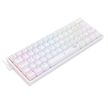 Teclado Mecânico Gamer Redragon Fizz K617 RGB Branco Switch Brown ABNT2