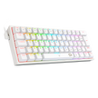 Teclado Mecânico Gamer Redragon Fizz K617 RGB Branco Switch Brown ABNT2