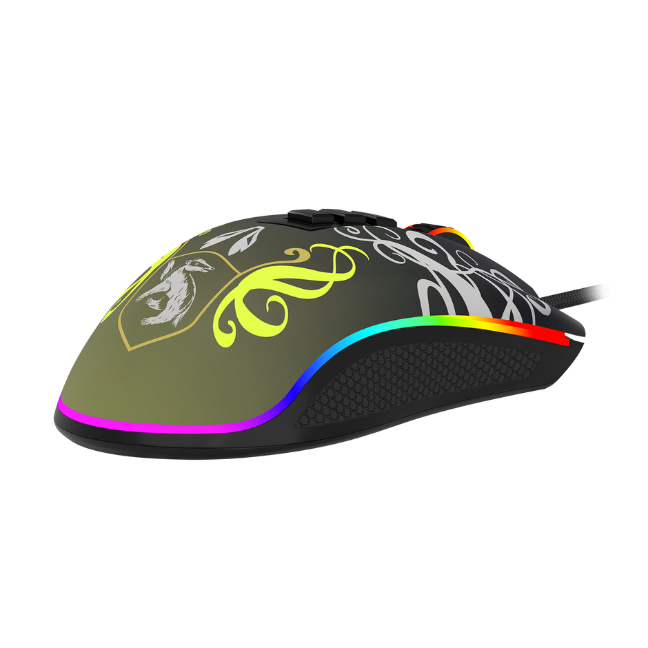 Mouse Gamer Redragon Harry Potter Cobra RGB Special Edition Hufflepuff Preto e A — foto 7