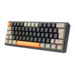 Teclado Mecânico Gamer Redragon Fizz RGB Laranja Preto e Cinza Switch Brown Marr — foto 3