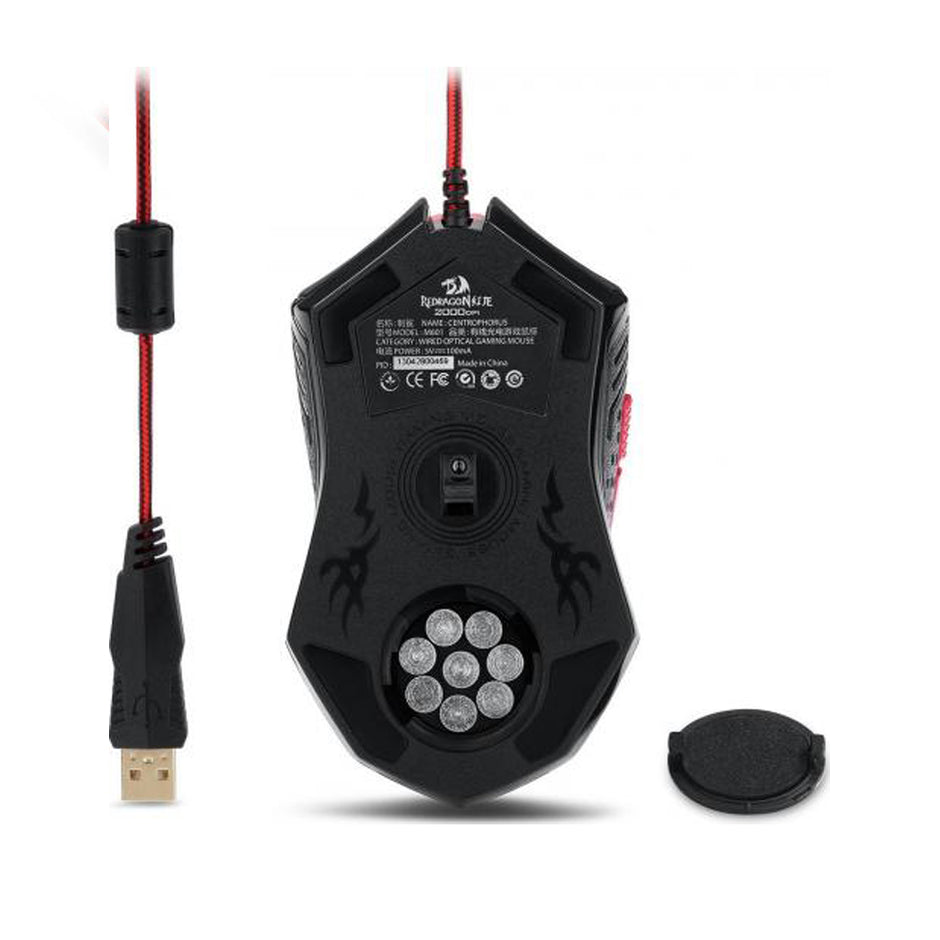 Mouse Gamer Redragon Centrophorus V3 3200 Dpi Led Vermelho — foto 5