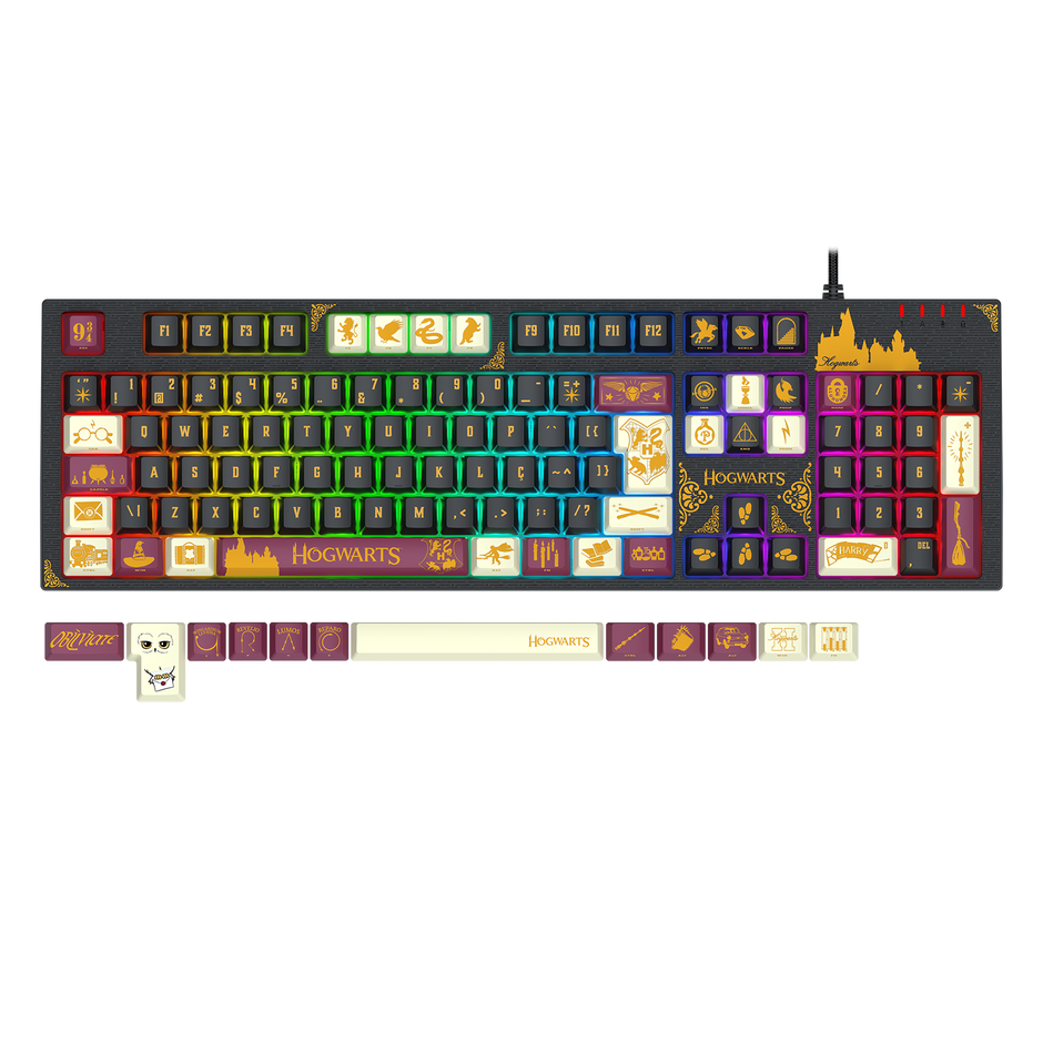 Teclado Mecânico Gamer Redragon Harry Potter Amsa Hogwart’s Special Edition RGB — foto 3