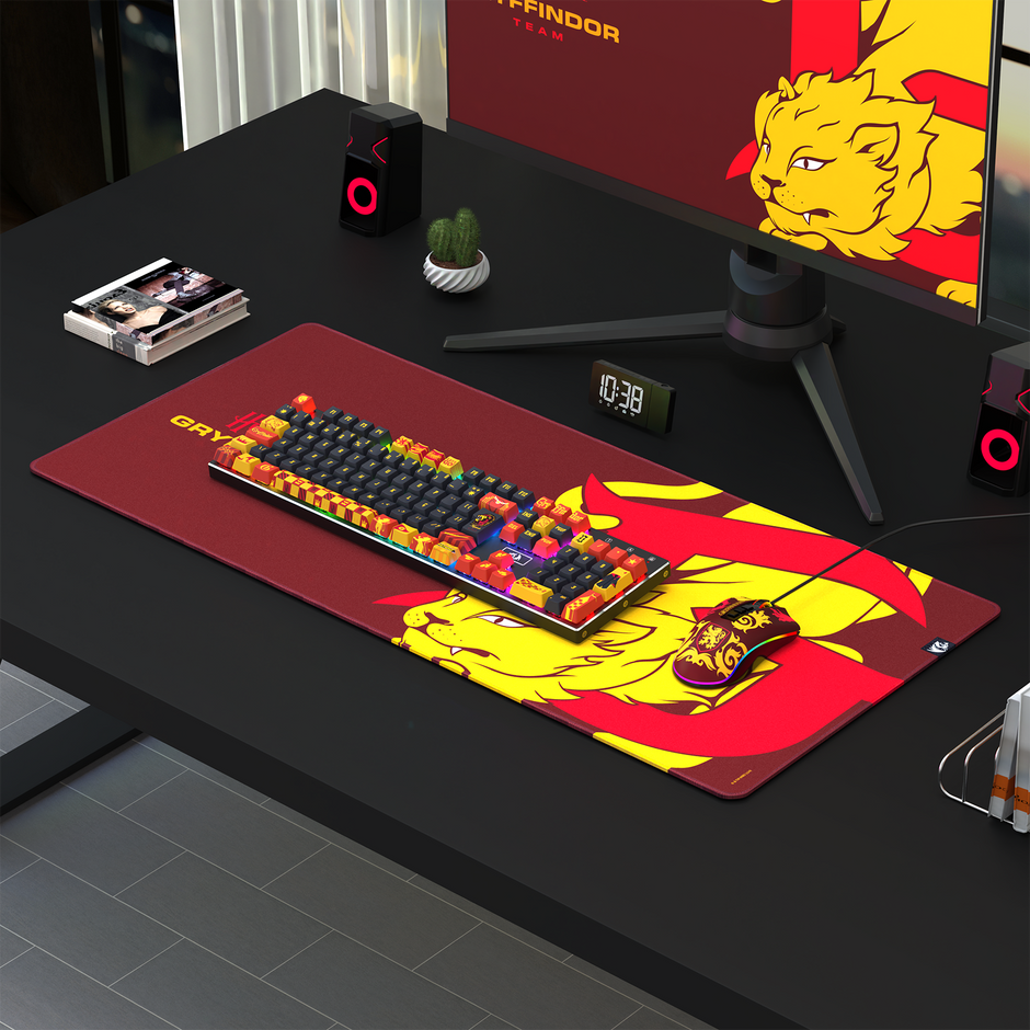 Mouse Pad Redragon X Harry Potter Grifinória Special Edition Vermelho Tamanho L — foto 2