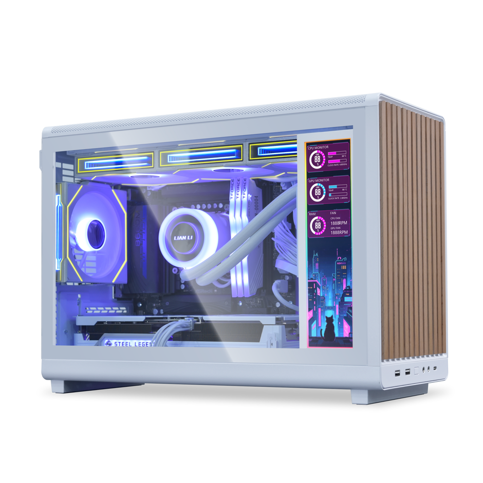 TELA 8.8 PARA GABINETE LIAN LI UNIVERSAL SCREEN BRANCO SM088W