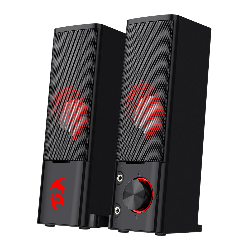Redragon GS550 ORPHEUS PC Gaming Speakers, 2.0 canais estéreo desktop computador barra de som com tamanho compacto manob