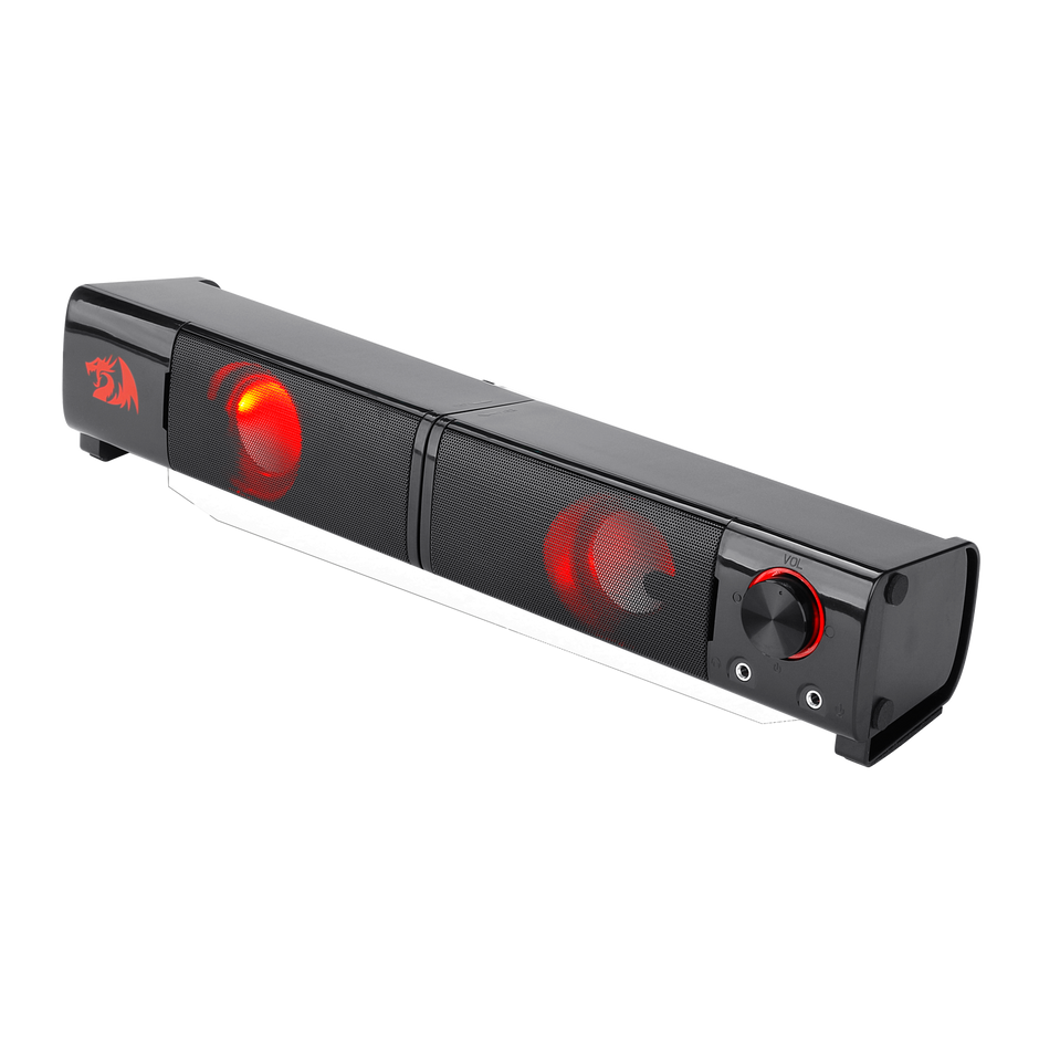 Redragon GS550 ORPHEUS PC Gaming Speakers, 2.0 canais estéreo desktop computador barra de som com tamanho compacto manob