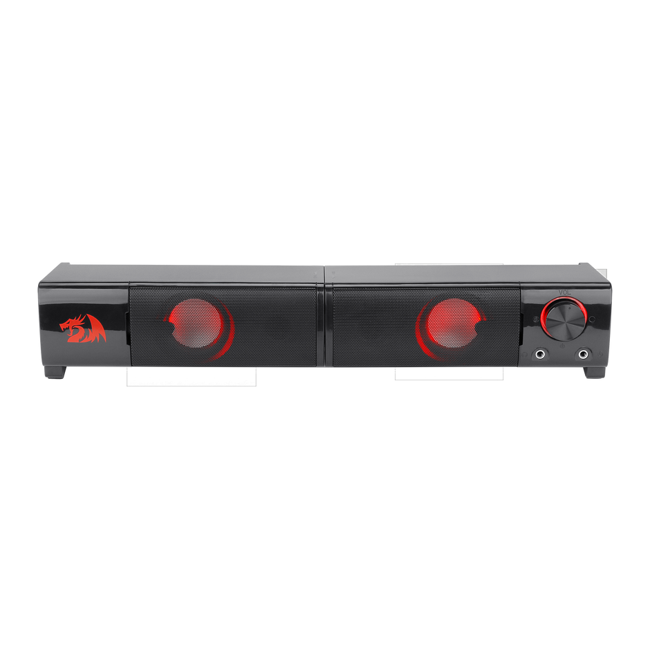 Redragon GS550 ORPHEUS PC Gaming Speakers, 2.0 canais estéreo desktop computador barra de som com tamanho compacto manob