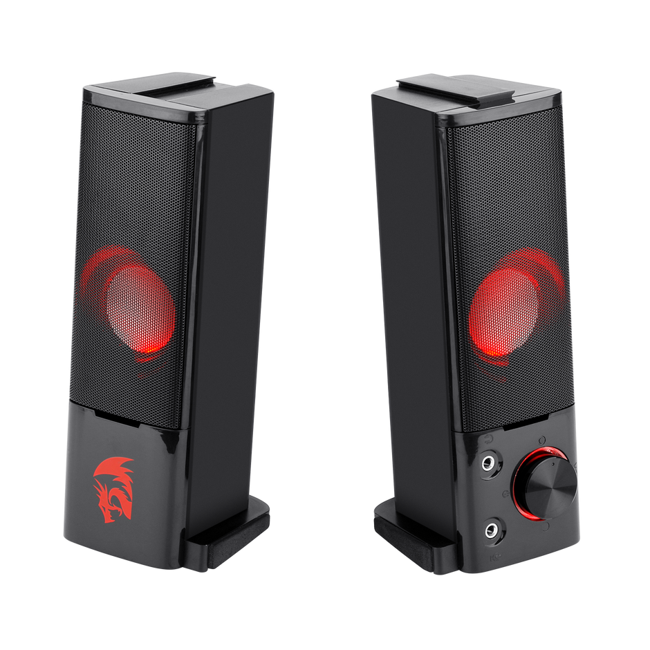 Redragon GS550 ORPHEUS PC Gaming Speakers, 2.0 canais estéreo desktop computador barra de som com tamanho compacto manob