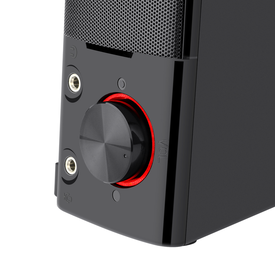 Redragon GS550 ORPHEUS PC Gaming Speakers, 2.0 canais estéreo desktop computador barra de som com tamanho compacto manob