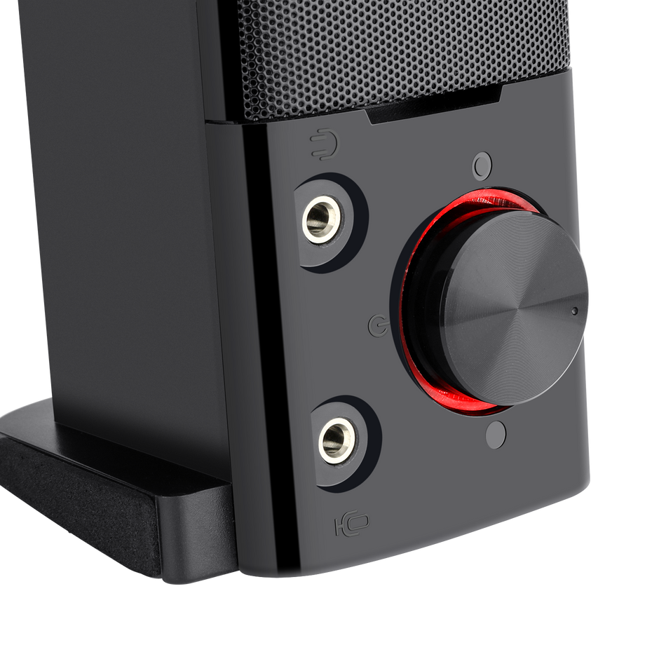 Redragon GS550 ORPHEUS PC Gaming Speakers, 2.0 canais estéreo desktop computador barra de som com tamanho compacto manob