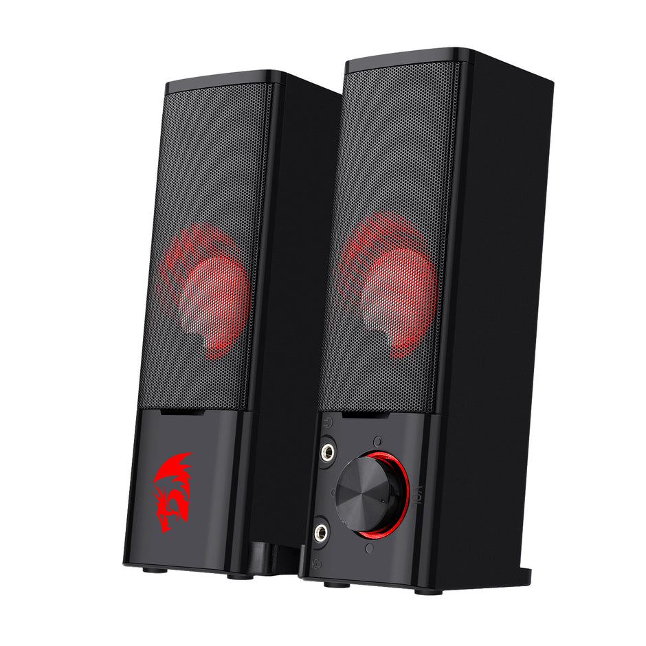 Redragon GS550 ORPHEUS PC Gaming Speakers, 2.0 canais estéreo desktop computador barra de som com tamanho compacto manob