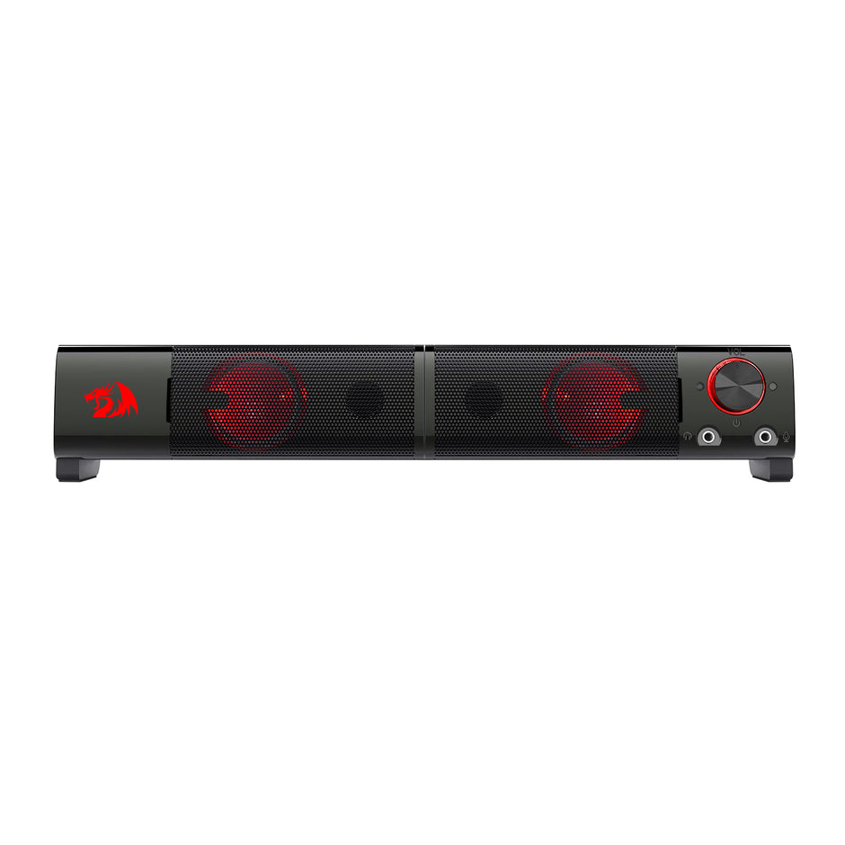 Redragon GS550 ORPHEUS PC Gaming Speakers, 2.0 canais estéreo desktop computador barra de som com tamanho compacto manob