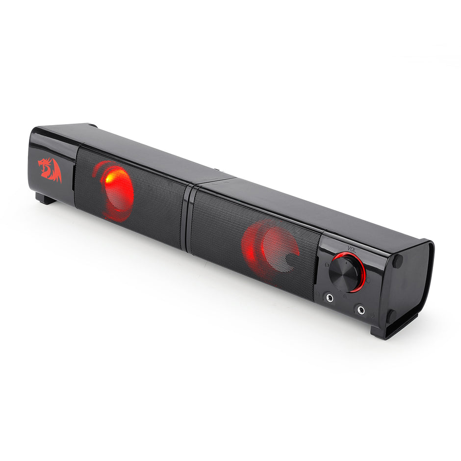 Redragon GS550 ORPHEUS PC Gaming Speakers, 2.0 canais estéreo desktop computador barra de som com tamanho compacto manob