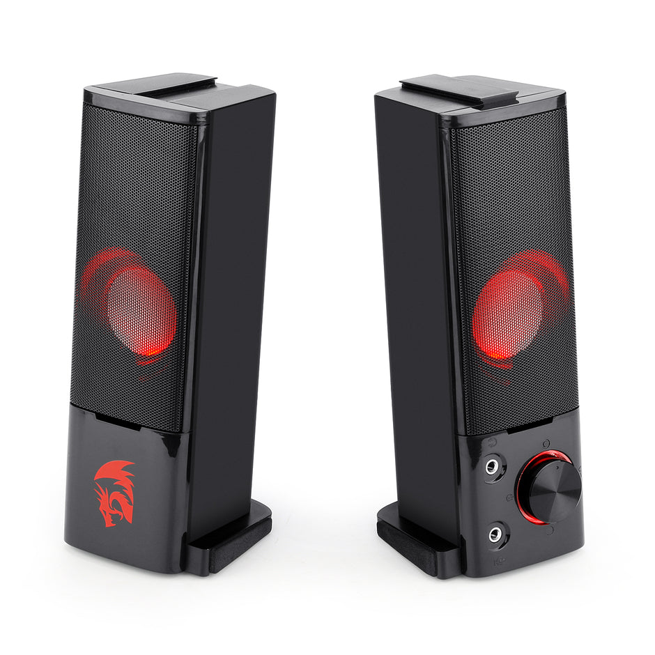 Redragon GS550 ORPHEUS PC Gaming Speakers, 2.0 canais estéreo desktop computador barra de som com tamanho compacto manob