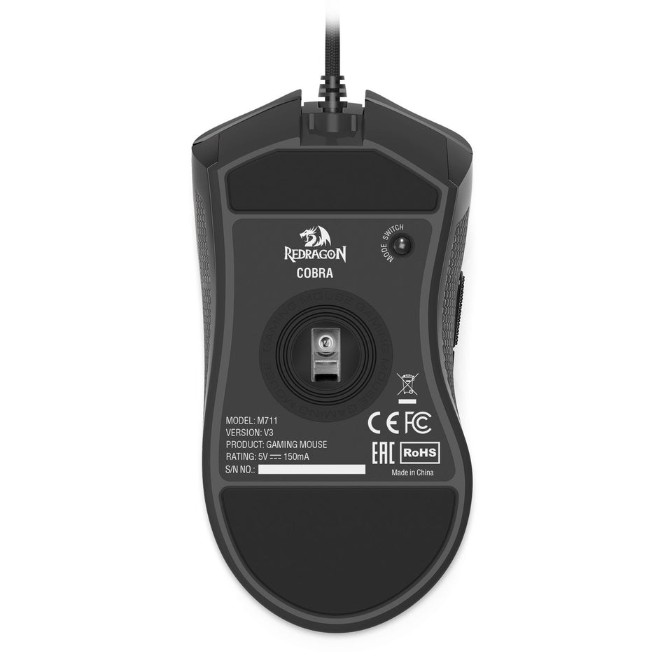 Mouse Gamer Redragon Cobra M711 RGB (10000 DPI/Pixart PMW3325) - Preto