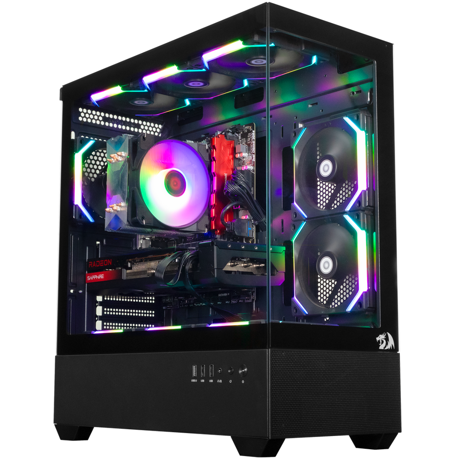Gabinete Redragon Reflect Flow Preto - CA-606B
