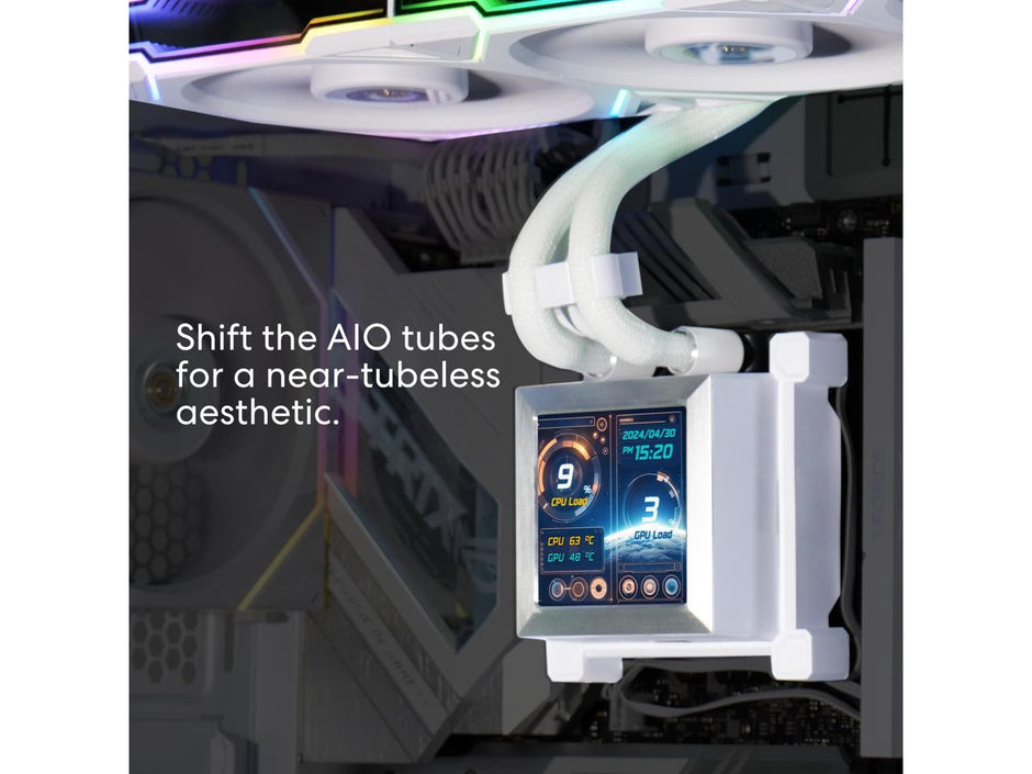 Water Cooler Lian Li Hydroshift II LCD 360TL BRANCO UNIFANS TL — foto 7