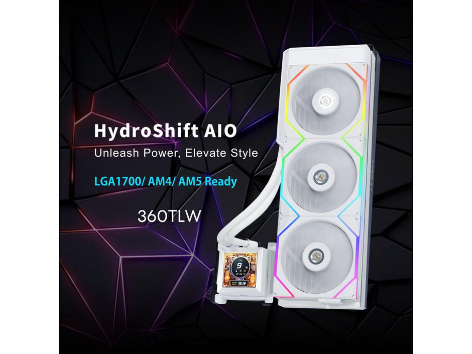 Water Cooler Lian Li Hydroshift II LCD 360TL BRANCO UNIFANS TL — foto 6