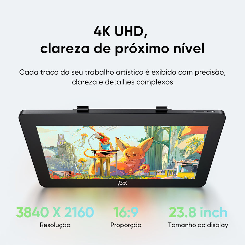 Mesa Digitalizadora Artist Pro 24 Gen - 4k Preta — foto 4