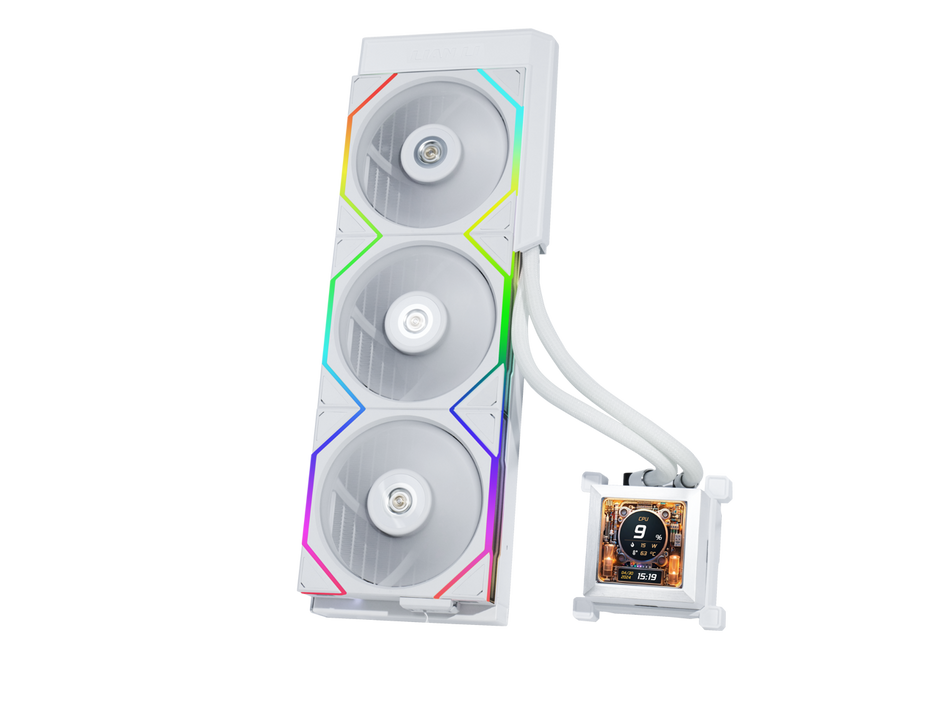 Water Cooler Lian Li Hydroshift II LCD 360TL BRANCO UNIFANS TL — foto 1