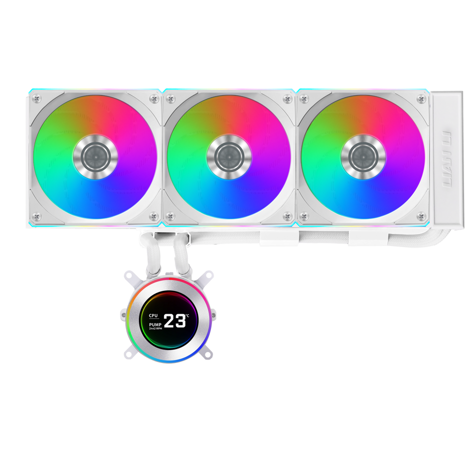 Water Cooler Lian Li Hydroshift II LCD 360CL BRANCO+RGB UNIFANS CL — foto 3