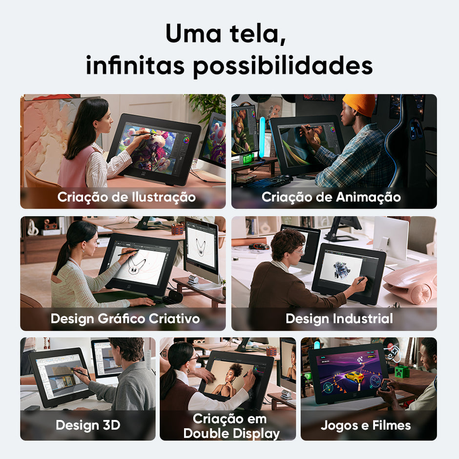 Mesa Digitalizadora Artist Pro 24 Gen - 4k Preta — foto 8