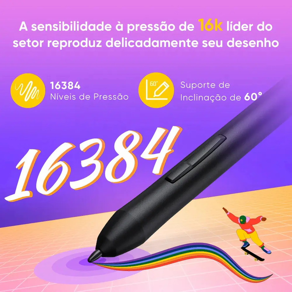 Mesa Digitalizadora XP-Pen Deco 640 com caneta 16 mil níveis de pressão IT640 — foto 5