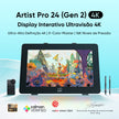 Mesa Digitalizadora Artist Pro 24 Gen - 4k Preta — foto 3