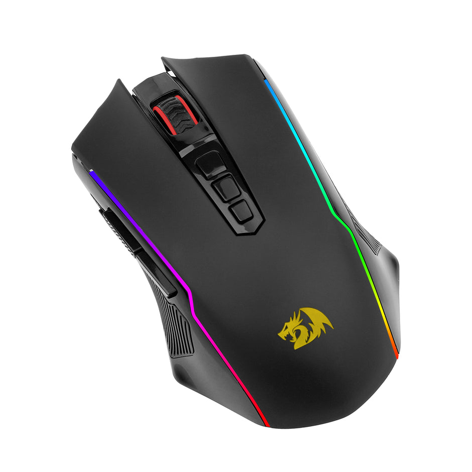 Mouse Gamer Redragon Nix Rgb Wireless Preto Preto - Preto