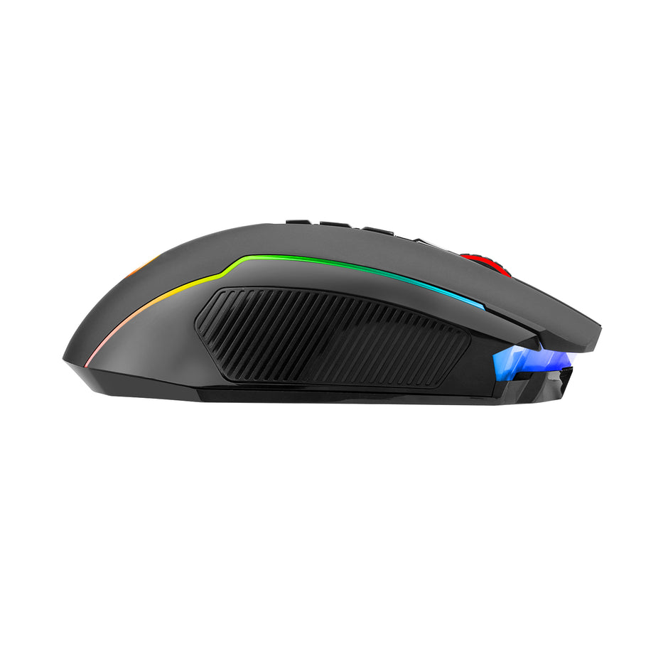 Mouse Gamer Redragon Nix Rgb Wireless Preto Preto - Preto