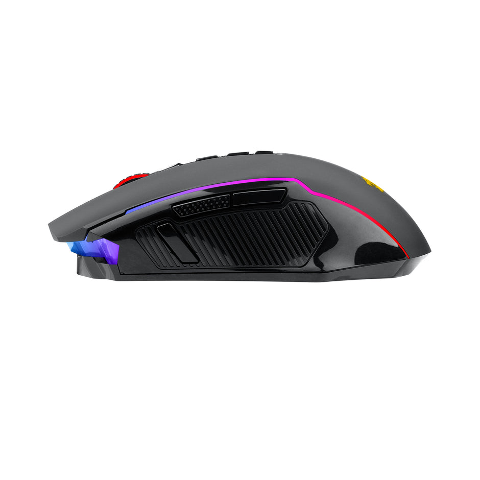 Mouse Gamer Redragon Nix Rgb Wireless Preto Preto - Preto