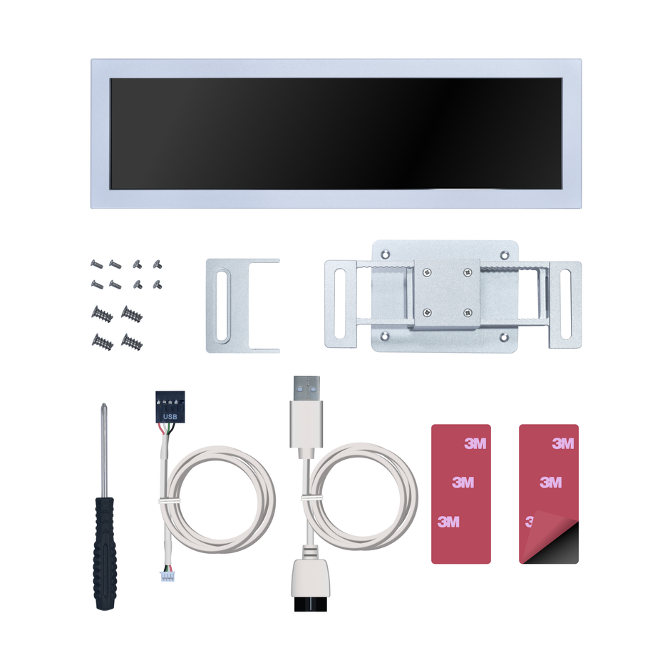 TELA 8.8 PARA GABINETE LIAN LI UNIVERSAL SCREEN BRANCO SM088W