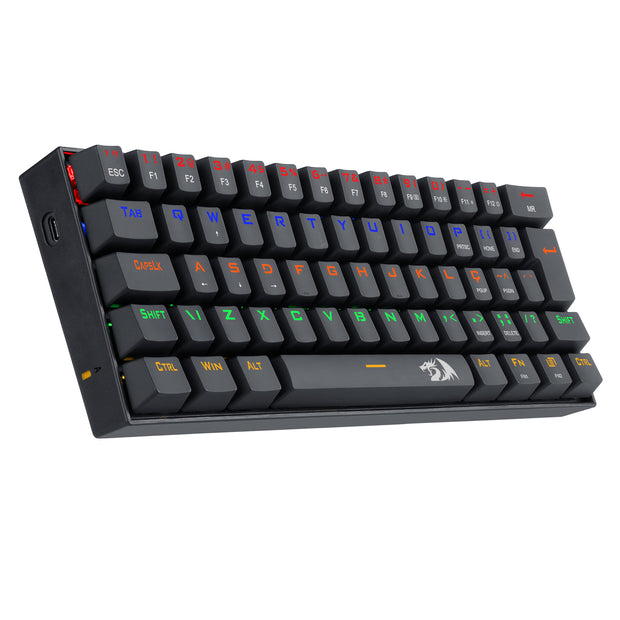 Teclado Lakshmi Rainbow Preto Switch Preto ABNT2