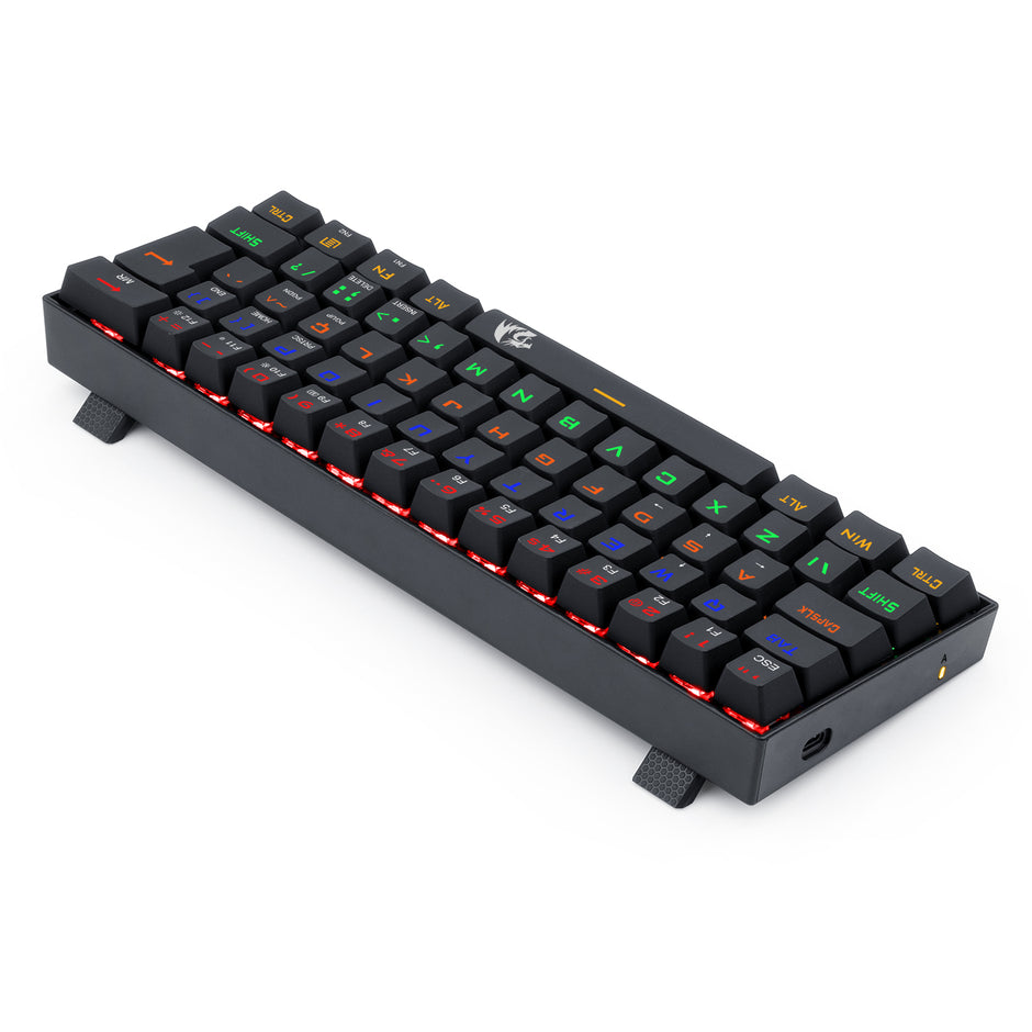 Teclado Lakshmi Rainbow Preto Switch Preto ABNT2