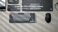 Teclado Redragon Azure Wireless Bt Sw Brown K652gg-rgb-pro Cinza Inglês Internacional - RGB - Cinza - Inglês internacion