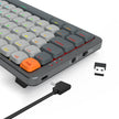 Teclado Redragon Azure Wireless Bt Sw Brown K652gg-rgb-pro Cinza Inglês Internacional - RGB - Cinza - Inglês internacion